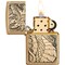 Zippo 2022 Zippo Dragon Emblem Brushed Brass ZIP-49297 - alternate 3